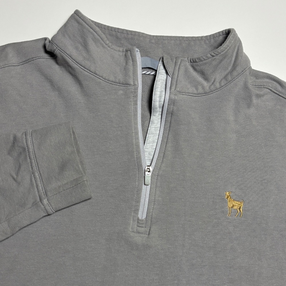The Players Championship Golden Goat Tasc Performance Quarter Zip  Mens M Gray